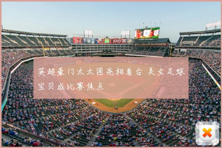 英超豪门太太团亮相看台 美女足球宝贝成比赛焦点